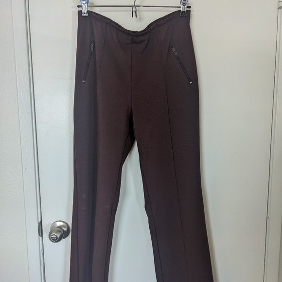 vintage brown casual flared pants - Picture 1 of 3